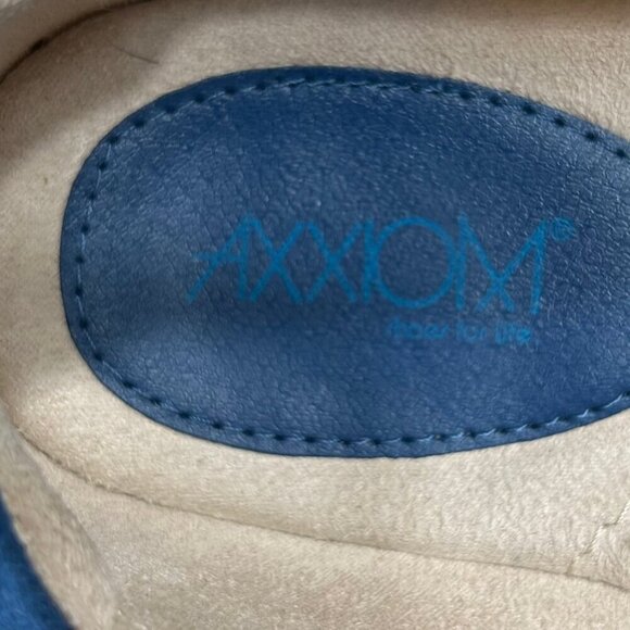 Axxiom Shoes for Life Bally Blue Moccasin Loafer Slip-On Flats Size 9.5 - Picture 5 of 7